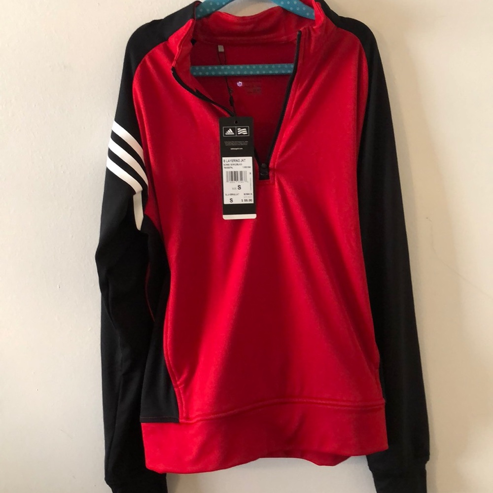 Boys NWT adidas half zip jacket